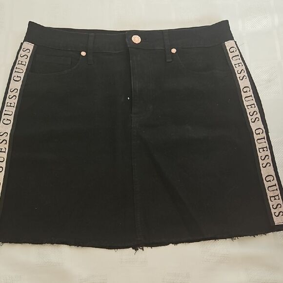 Guess Black and Gold Mini Pencil Skirt - Picture 16 of 16
